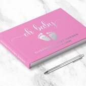 Cute Hot Rose Argent Foil Bébé Fille Douche