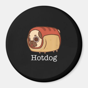 Cute Hotdog   Hondenliefhebber van Lovely Pug Magneet