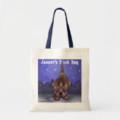 Cute Hound Dog Personal Book Bag Tote Bag (Voorkant)