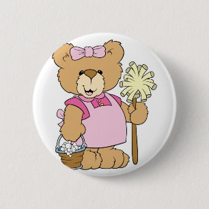 Cute House Cleaning Beer Ronde Button 5,7 Cm