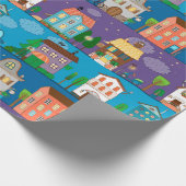 Cute Houses Cadeaupapier (Hoek)