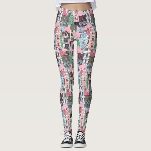 Cute Houses Leggings (Devant)