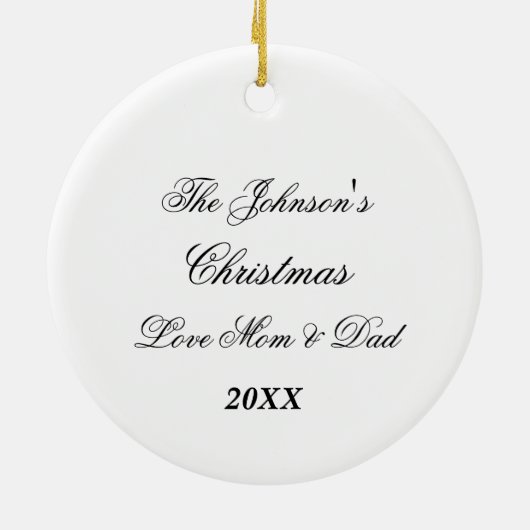 Cute Housewarming Keramisch Ornament (Achterkant)