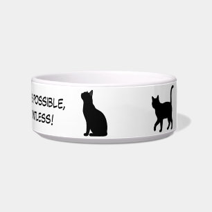 Cute huisdieren silhouetten ontwerp - Katten 1 + t Voerbakje