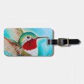 Cute Hummingbird Bagagelabel (Voorkant horizontaal)