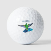 Cute Hummingbird Monogrammed Golfballen (Voorkant)
