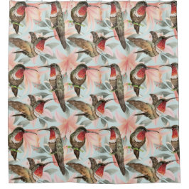 Cute Hummingbird Showgordijn Douchegordijn