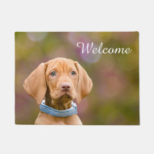 Cute Hungarian Vizsla Dog Puppy Photo _ Welkom Deurmat