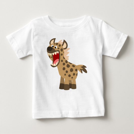 Cute Hungry Cartoon Hyena Baby T-Shirt (Voorkant)