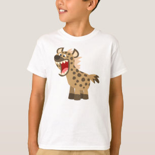 Cute Hungry Cartoon Hyena Children T-Shirt