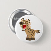 Cute Hungry Cartoon Hyena Ronde Button 5,7 Cm (Voorkant /achterkant)