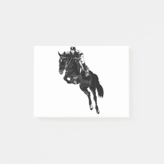 Cute Hunter Jumper Horse Post-it® Notes (Voorkant)