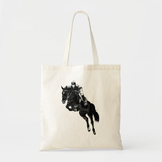 Cute Hunter Jumper Horse Tote Bag (Voorkant)