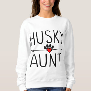 Cute Husky tante Gift Funny Dog Lover tante Trui