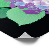 Cute Hydrangea Japanse Floral Fine Art Poster (Hoek)