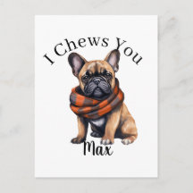 Cute I Chews You | Franse Postkaart