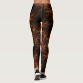 Cute I Heart (Love) Chocolate Teddy Bear Leggings (Achterkant)