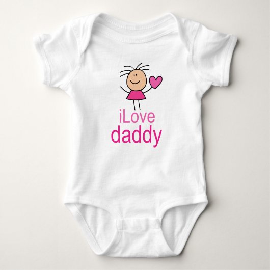 Cute I Love Dad T-shirt (Voorkant)