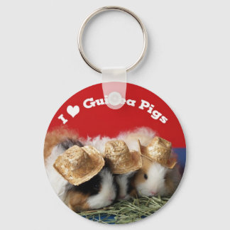 Cute I Love Guinee Pigs Sleutelhanger