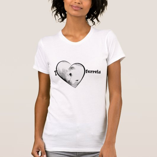 Cute I Love (Heart) Ferret Pullover (Voorkant)