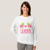 Cute I Love Kindergarten Ladybug Gift T-shirt (Voorkant volledig)