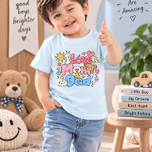 Cute I Love Mom & Dad Toddler Shirt