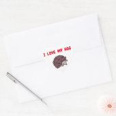 Cute I Love My Hog Hedgel Stickers (Envelop)