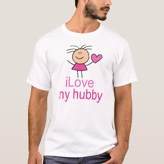Cute I Love my Hubby T-shirt (Voorkant)