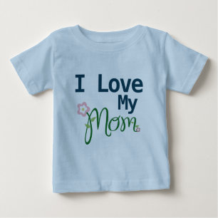 Cute I Love My Ma Baby Boy Blue T-Shirt