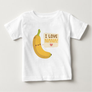 Cute I Love Nana Grandma Banana Pun