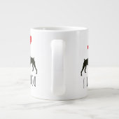 Cute I Wof You | Boxer Dog Extra Grote Beker (Achterkant)