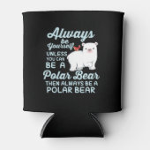 Cute Ice Beer A Polar Beer Lover Blikjeskoeler (Voorkant)