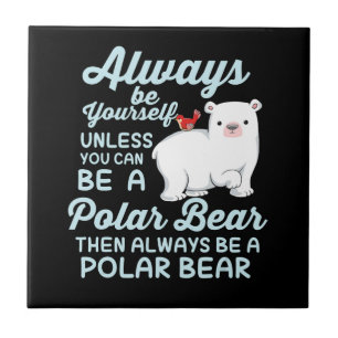 Cute Ice Beer A Polar Beer Lover Tegeltje