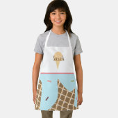 Cute Ice Cream Cone Melting Pink Sprinkles Blue Schort (Insitu)