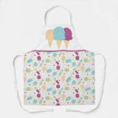 Cute Ice Cream Cone Melting Pink Sprinkles Mix Schort (Voorkant)