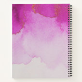 Cute Ice Cream Cone on waterverf Spiral Notebook Notitieboek (Achterkant)