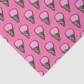 Cute Ice Cream Cones Pattern Tissuepapier (Detail)