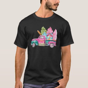 Cute Ice-Cream Gnomes Truck Funny Summer Lovers Gi T-shirt
