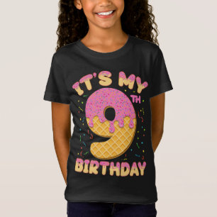 Cute Ice Cream Het is mijn 8e verjaardag, 8 jaar m T-shirt