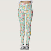 Cute Ice Cream Pattern Leggings (Voorkant)
