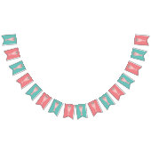 Cute Ice Cream Sundae Pink Pastel Sprinkles Vlaggetjes (Alle)