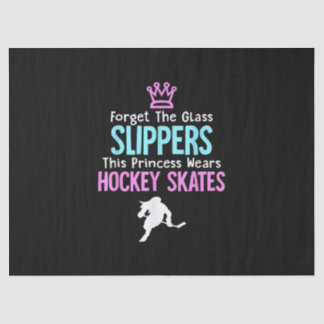 Cute Ice Hockey Girls Gift Women Quote Tissuepapier