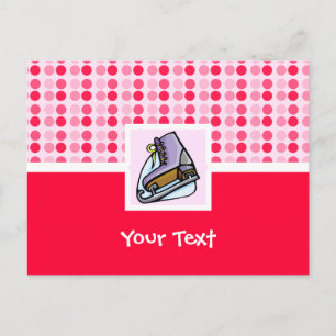 Cute Ice Schaats Briefkaart