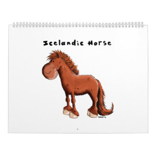 Cute Icelandic Horse - Horses - Cartoon - Gift Kalender