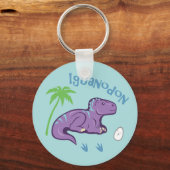 Cute Iguanodon Sleutelhanger (Voorkant)