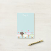 Cute Ijs Kom Label Post-it® Notes (Op bureau)