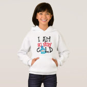Cute Ik ben heel koud geprint sweatshirt kinder (Voorkant volledig)