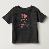 Cute Ik hou van Mijn mooie mama Baby T-Shirt (Voorkant)
