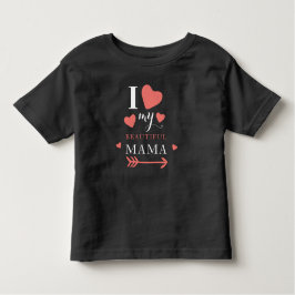Cute Ik hou van Mijn mooie mama Baby T-Shirt
