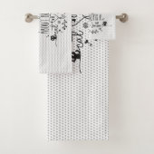 Cute, ik voel me goed als kattenmoeder bad handdoek (Insitu)